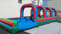 Dual Lane Slip n Slide with Inflated Pool Dual Lane Slip n Slide with Inflated Pool